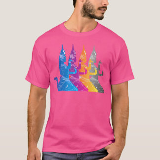 Camiseta Dança Tradicional Colorida do Sudeste Asiático Tha