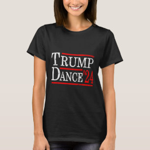 Camiseta Dança Trump 2024 Trump Vance Divertido Republicano