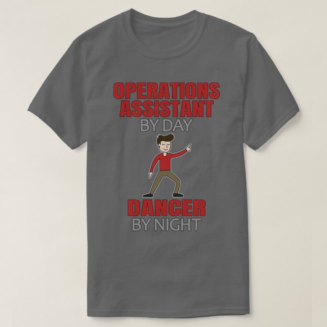 Camiseta Dançador de Homens do Assistente de Operações de D (Frente do Design)