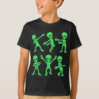 Camiseta Dançando Aliens Dançando Desafio Meninas Hallowee
