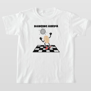 Camiseta Dançando Arepa Engraçado Bilíngue Venezuelano Arep