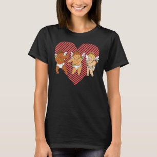 Camiseta Dançando Cupids Dança Desafio Dia de os namorados