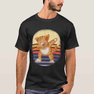 Camiseta dançando gato, dabbing engraçado de gato, dançarin