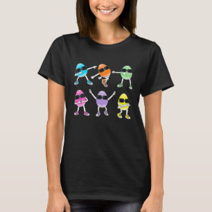 Camiseta Dançando Ovos Páscoa Dia Dança Desafio Garotas