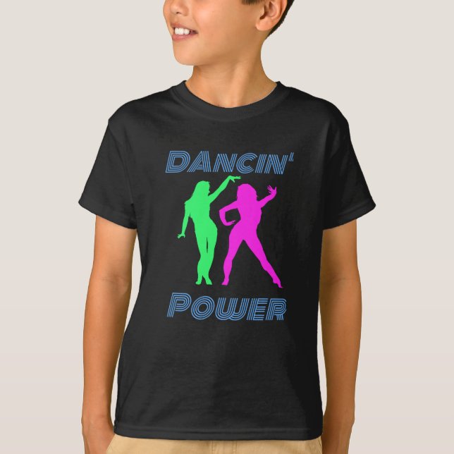 Camiseta Dançando - Poderosas Garotas do Dança Retro (Frente)