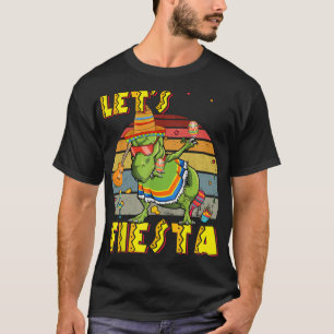 Camiseta Dançando Poncho Mexicano Cinco De Maio Engraçado V