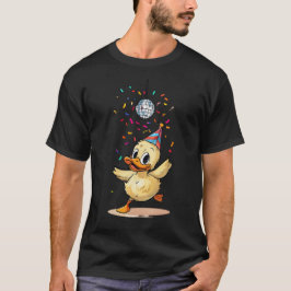 Camiseta Dançando sob a esfera de Disco com Confetti
