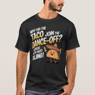Camiseta Dançando Taco Pun - Presentes do Taco Lover