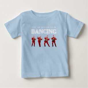 Camiseta Dançante de Bebê de Natal