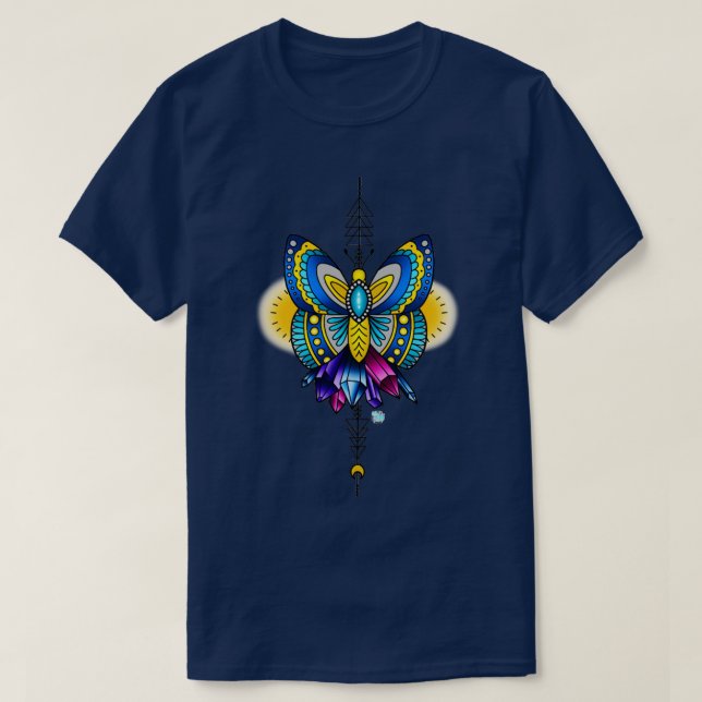 Camiseta Dançar Como Asas Borboletas (Frente do Design)
