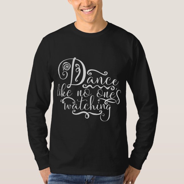 Camiseta Dançar Como Ninguém Assistindo Ursos Dançar (Frente)