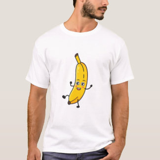 Camiseta Dançar desenhos animados em Banana