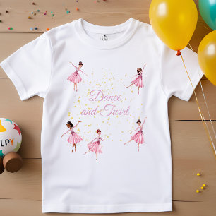 Camiseta Dançar e girar bailarina 