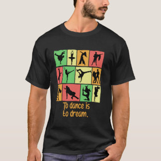 Camiseta Dançar É Sonhar Dançarino Engraçado Humor Dança