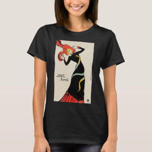 Camiseta Dançarina Art Nouveau Jane Avril por Toulouse Laut