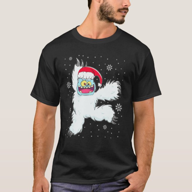 Camiseta Dançarina balé Yeti Cut Xmas de Natal (Frente)