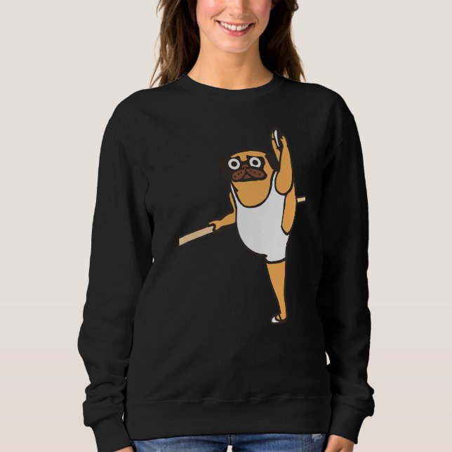 Camiseta Dançarina de Balé Pug (Frente)