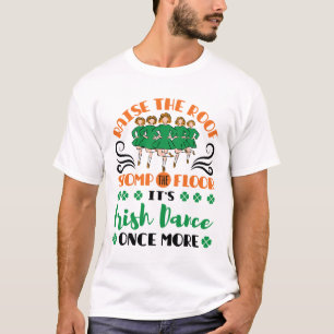 Camiseta Dançarina de Dança Irlandesa Fofa Dançando