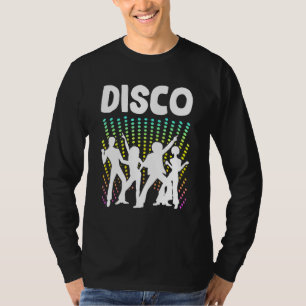 Camiseta Dançarina de Dança Retro Disco Boogie Calça Larga