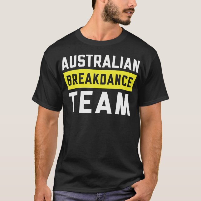 Camiseta Dançarina de Quebra da Equipe de Figurino de Break (Frente)