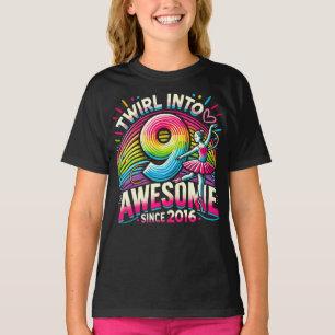 Camiseta Dançarina do Balé de aniversário 9ª Raparigas GIRA
