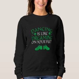 Camiseta Dançarina Irlandesa Ceili Reel Dance Feis Irish St