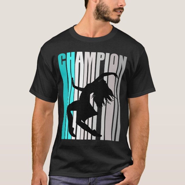 Camiseta Dançarina Musical Girls Turquoise Dance Champion (Frente)