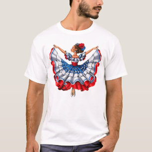 Camiseta Dançarina Tradicional de Porto Rico