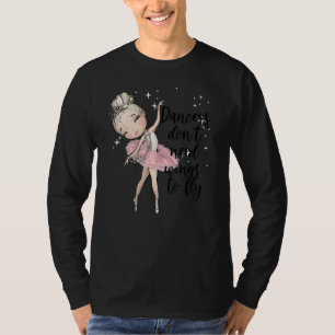 Camiseta Dançarinas Balés loiras Ballerina Classe de Dança