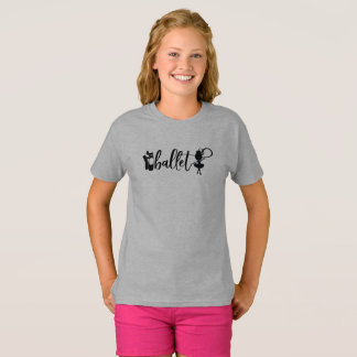 Camiseta Dançarinas de Balé de silhueta