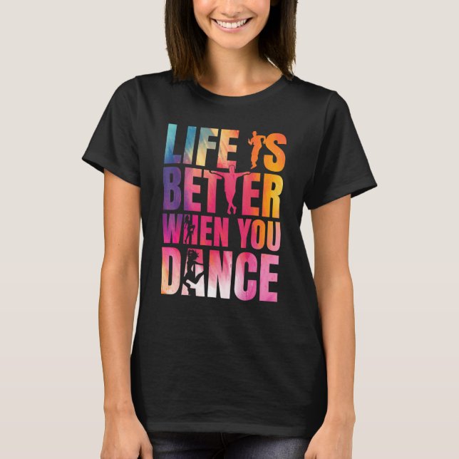 Camiseta Dançarinas de dança de dança (Frente)