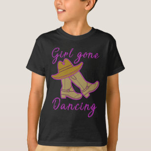 Camiseta Dançarinas de Linha Mulheres Cowgirl Yeehaw Line D