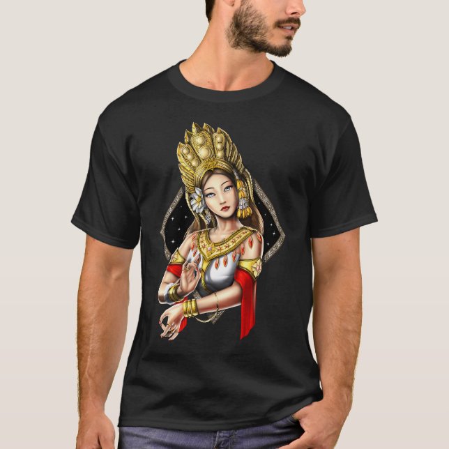 Camiseta Dançarino Cambojano Khmer Apsara (Frente)