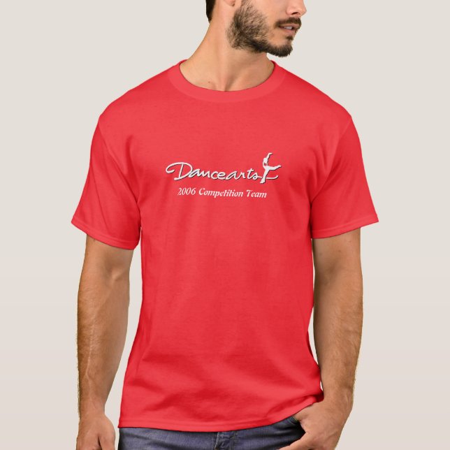 Camiseta Dançarino/criança vermelhos (Frente)