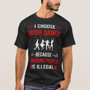 Camiseta Dançarino Dançando Dança Irlandesa Pugilístico