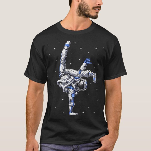 Camiseta Dançarino de Capoeira Astronauta (Frente)