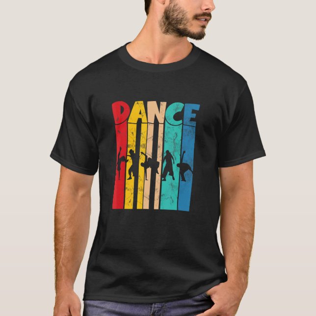 Camiseta Dançarino de dança de dança B-Boy Dance Dancer Rap (Frente)