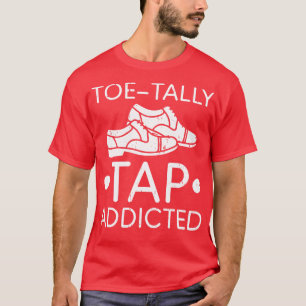 Camiseta Dançarino de Dança de Tap Engraçado Calçados de Da