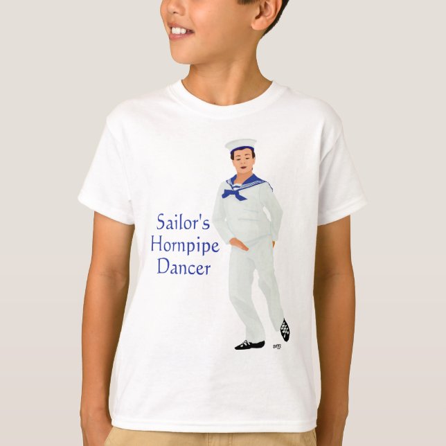 Camiseta Dançarino de Hornpipe de Marinheiro (Frente)