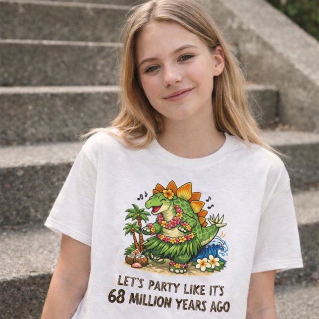 Camiseta Dançarino de Hula Stegosaurus (Criador carregado)