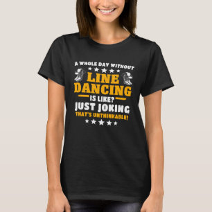 Camiseta Dançarino de Line Dance Dança de Linha Dança em Li