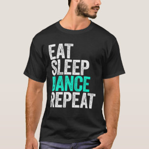 Camiseta Dançarino de repetição de dança de repouso