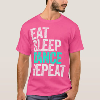 Camiseta Dançarino de repetição de dança de repouso