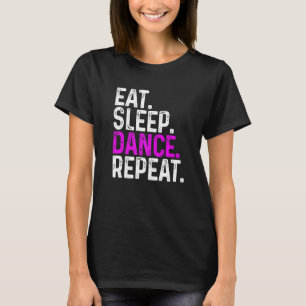 Camiseta Dançarino de repetição de dança de repouso