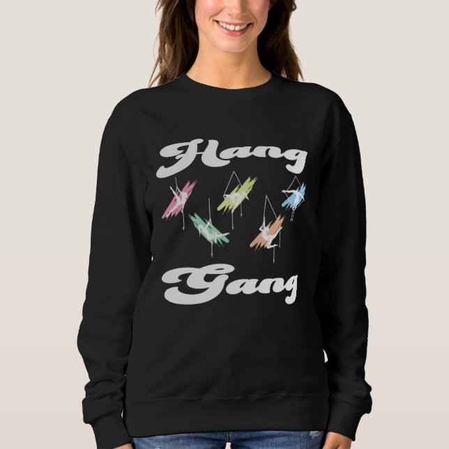 Camiseta Dançarino de seda aérea combinando Hang gang 1 (Frente)
