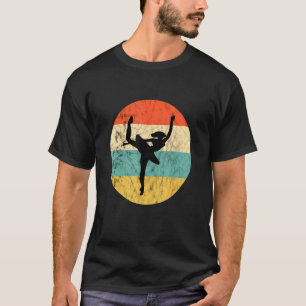 Camiseta Dançarino do balé Retro Sunset Ballerina Dance Sho
