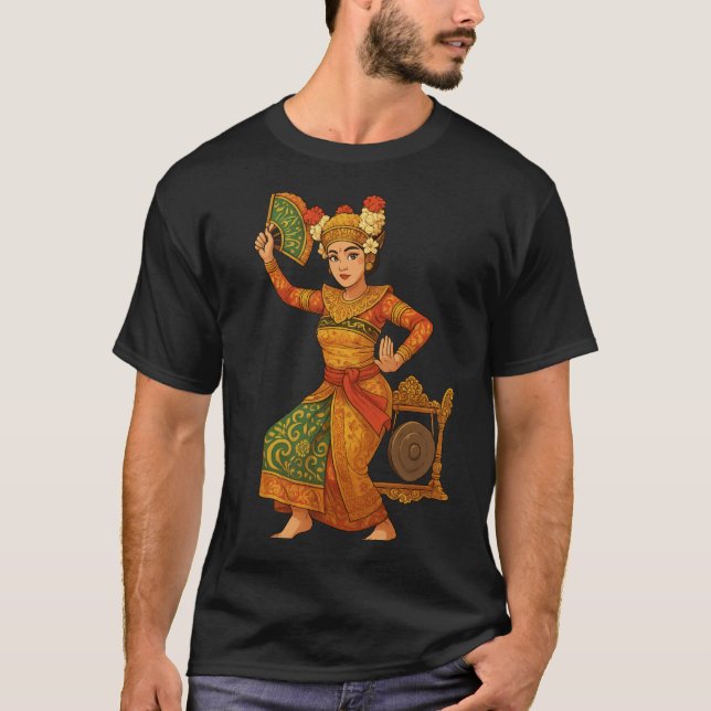 Camiseta Dançarino Elegante Bali - Visto do Patrimônio da I (Frente)