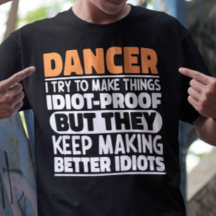 Camiseta Dançarino Tento Fazer Coisas Engraçadas Dançando