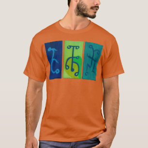 Camiseta Dançarinos Amarelo Azul e Verde
