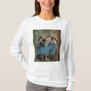 Camiseta Dançarinos de Edgar Degas   no azul, 1890
